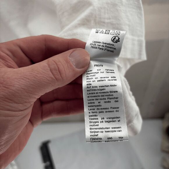 Lacoste Fra 27 Mens Size 3XL Regular Fit T-Shirt Alligator Made in Peru EUC - Picture 7 of 8